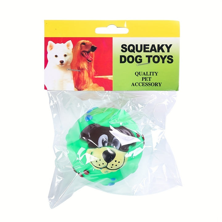 Dog Ball Soft Squeak and Molar Training Toy for Puppies